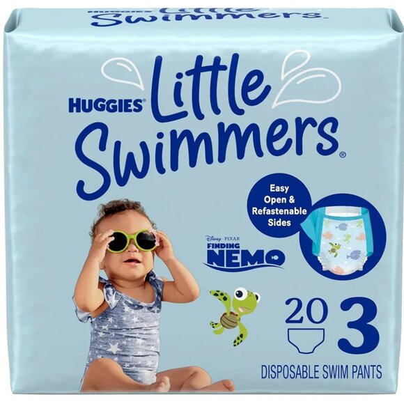 HUGGIES LITTLE SWIMMERS FINDING NEMO DESIGN SIZE 3 (WT. 16-26LBS) 20 COUNT - Picture 1 of 6
